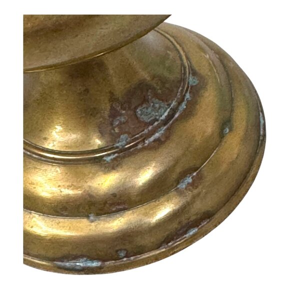 Vintage Brass Betty Oil Lamp Hanging Antique Collectible Miners Nautical Ship 6" - Picture 5 of 10